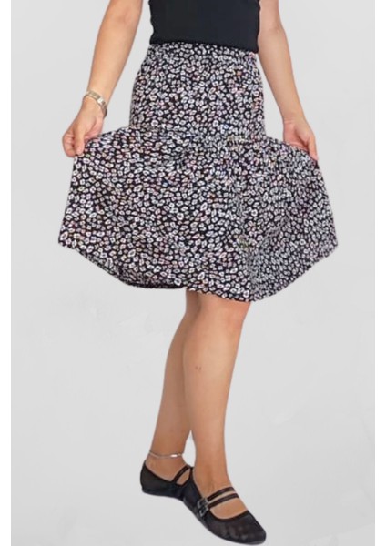 Viskon Kumaş Kırmızı Midi Boy Şort Etek fiyatları