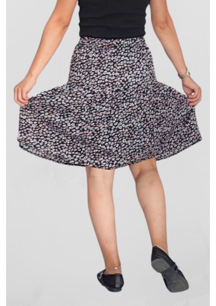 Viskon Kumaş Kırmızı Midi Boy Şort Etek fırsatları