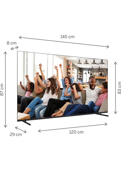 65UG4S14 65" 164 Ekran Uydu Alıcılı 4K Ultra HD Smart Google LED TV fiyatları