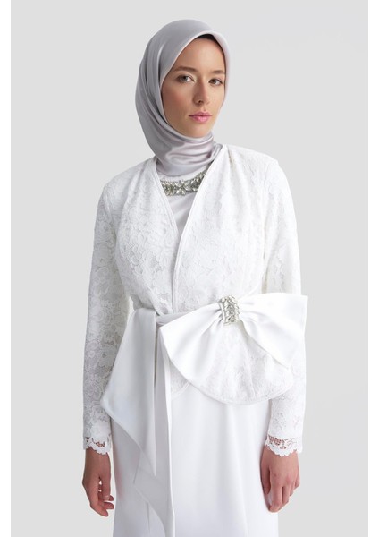 Abiye 25YD9184 Beyaz