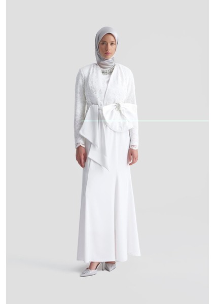 Abiye 25YD9184 Beyaz fiyatları