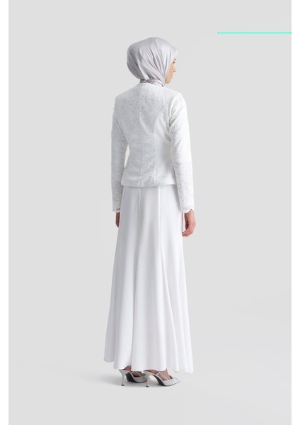 Abiye 25YD9184 Beyaz modelleri