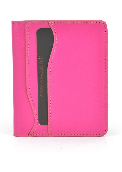 , Unisex Hakiki Deri Kartlık 1539852Z02 Fuşya