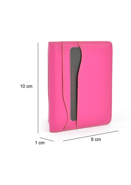 , Unisex Hakiki Deri Kartlık 1539852Z02 Fuşya modelleri