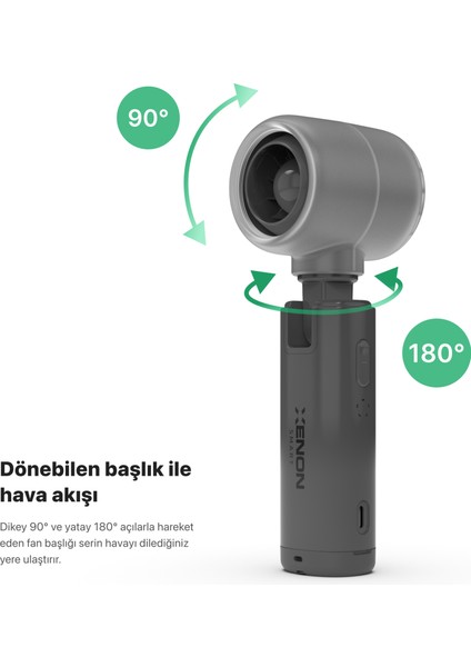Taşınabilir Şarjlı 5 Kademeli El Fanı 7 Saat Kullanım 14000 Rpm Sessiz Mini Vantilatör X6101 fırsatları