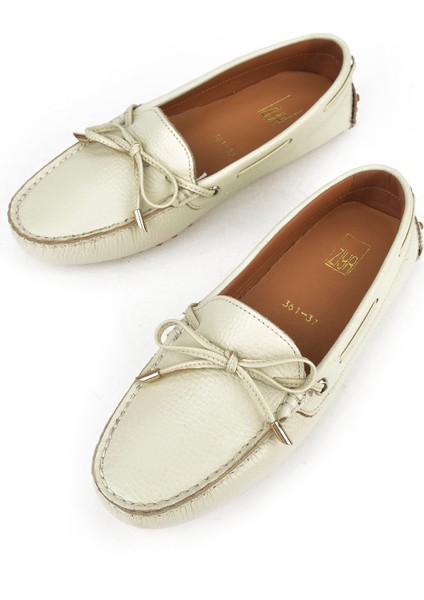 , Kadın Hakiki Deri Ayakkabı 1511030Z3612 Bej indirimleri