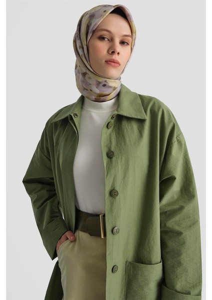 Pamuk Karışımlı Kap 25KD4008 Haki modelleri