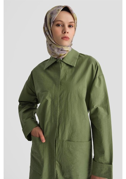 Pamuk Karışımlı Kap 25KD4008 Haki fırsatları