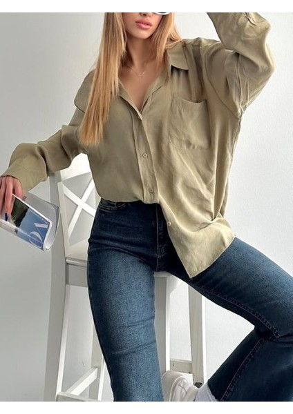 Modal Dokulu Oversize Gömlek indirimleri