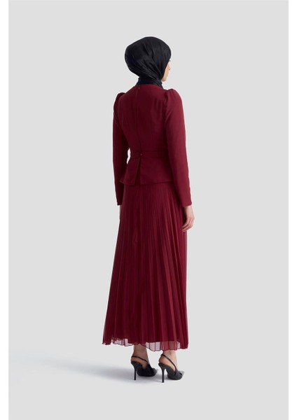 Abiye 25YD9187 Bordo fırsatları