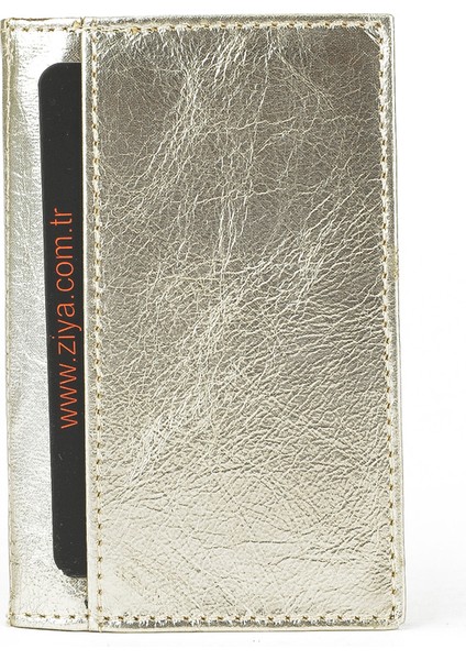 , Unisex Hakiki Deri Kartlık 1539852Z03 Altın