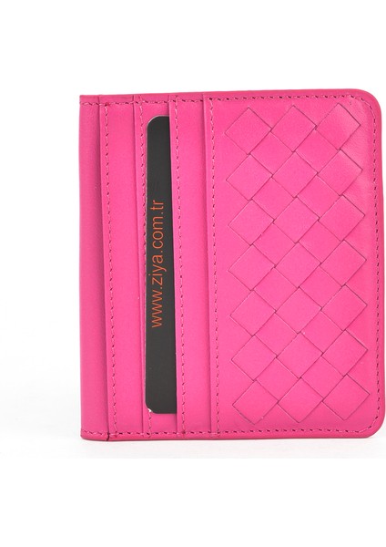 , Hakiki Deri Kartlık 1539852Z01 Fuşya