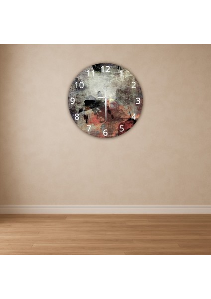 Modern Dekoratif Sessiz Akar Duvar Saati - Temperli Cam 37 cm HS001 fiyatları