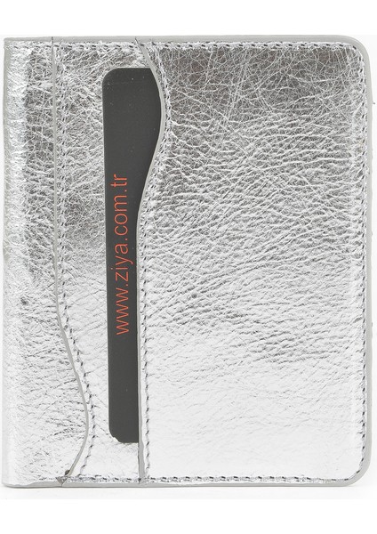 , Unisex Hakiki Deri Kartlık 1539852Z02 Gümüş