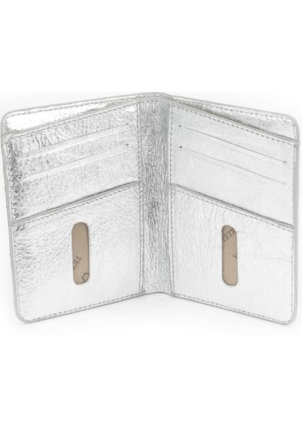 , Unisex Hakiki Deri Kartlık 1539852Z02 Gümüş fiyatları