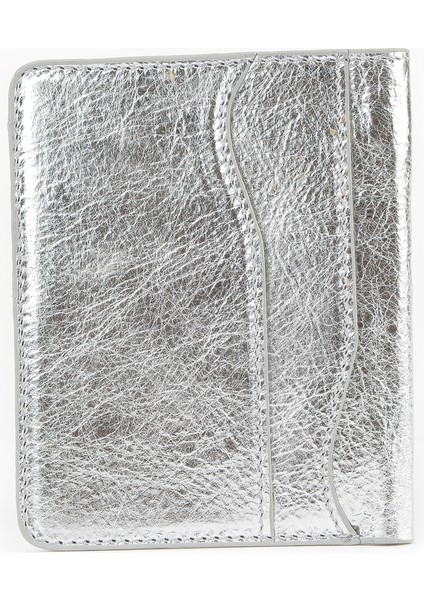 , Unisex Hakiki Deri Kartlık 1539852Z02 Gümüş fırsatları