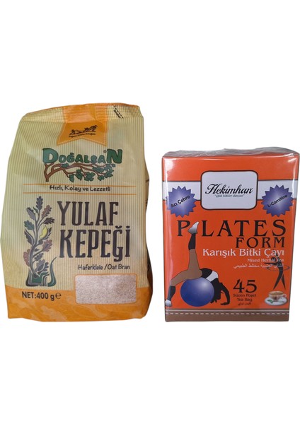 Yulaf Kepeği 400 gr +Plates Form Karışık Bitki Çayı 40 Süzen Poşet Avantajlı Diyet Seti