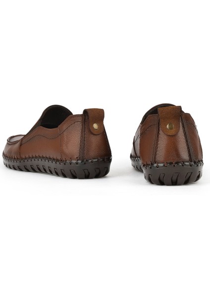 , Erkek Hakiki Deri Ayakkabı 1511040ZY18231 Taba modelleri