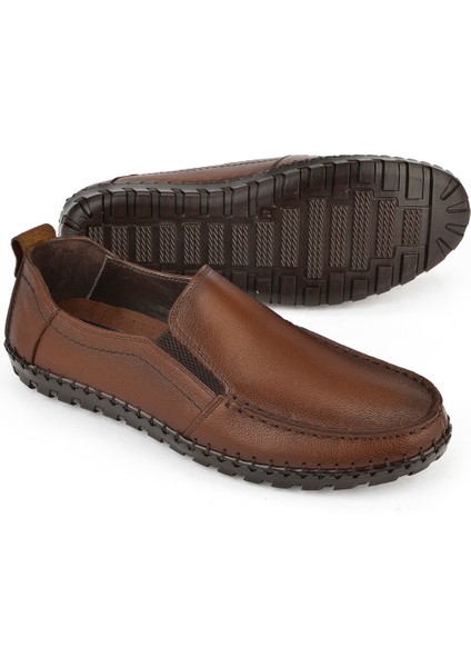, Erkek Hakiki Deri Ayakkabı 1511040ZY18231 Taba fırsatları