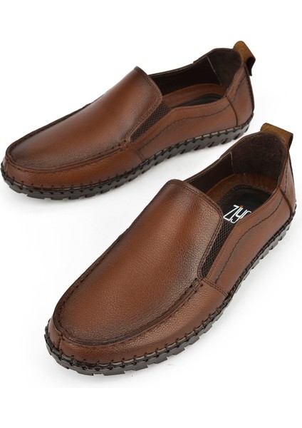 , Erkek Hakiki Deri Ayakkabı 1511040ZY18231 Taba indirimleri