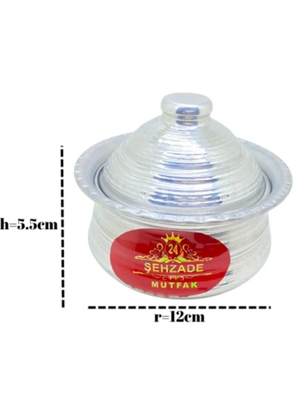 Şehzademutfak 3'lü Alüminyum El Işlemeli Mutfak Seti – Tava, Şekerdanlık, Güveç Tenceresi modelleri