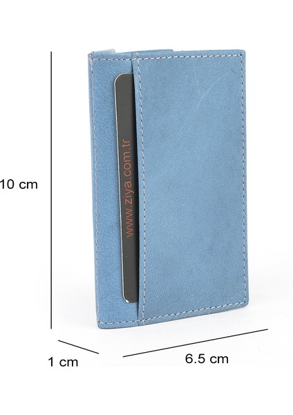 , Unisex Hakiki Deri Kartlık 1539852Z03 Mavi modelleri