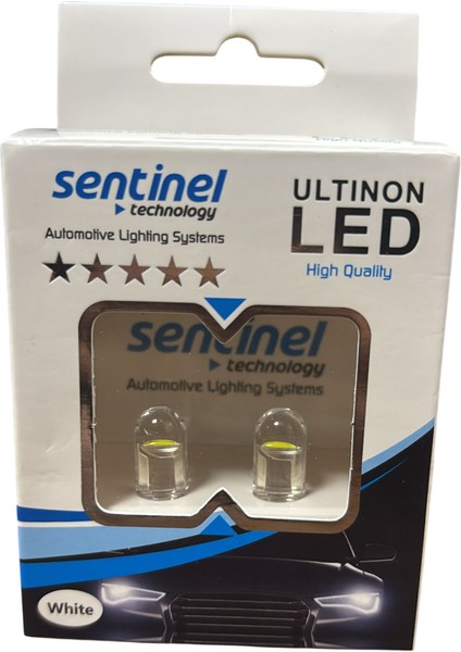 T10 Beyaz Camlı Park Plaka LED Ampul 12 V 2 Adet Fiyatı