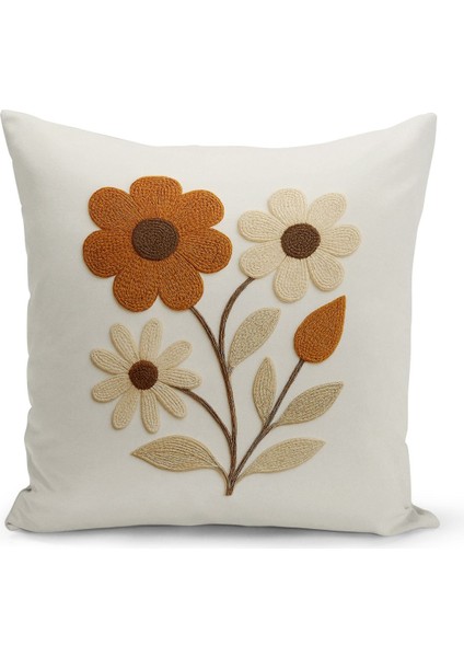 Çift Tarafı Dijital Baskılı 3'lü Kırlent Kılıfı Seti (Panç /punch Nakış Desen Görünümlü) fırsatları