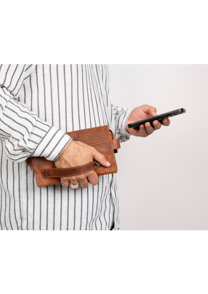 Prestige Hakiki Deri, El Yapımı, Telefon Bölmeli, Erkek El Çantası, Antik Kahve modelleri
