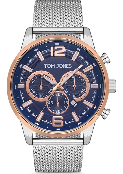 TJ.1.1986M.02 Hasır Çelik Kordon Erkek Kol Saati