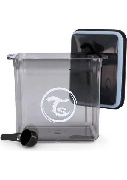 Siyah Hava Geçirmez Mama Saklama Kabı (1700ml)