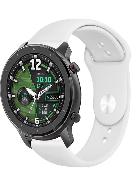 Amazfit Gtr 47MM Stratos Akıllı Saat Uyumlu Yumuşak Dokulu Silikon Kordon Kayış