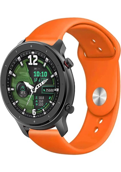 Amazfit Gtr 47MM Stratos Akıllı Saat Uyumlu Yumuşak Dokulu Silikon Kordon Kayış