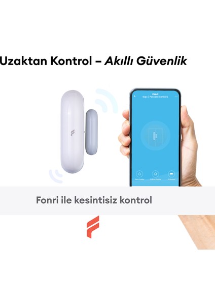 Akıllı Kablosuz Kapı Pencere Sensörü, Wifi, Mobil Bildirim, Uzaktan Takip, 2 Yıl Garantili, Google Asistan Ve Tuya Destekli modelleri