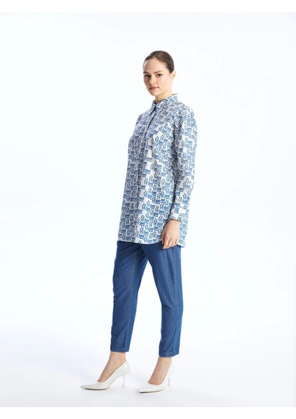 Lcw Modest Indigo Beli Lastikli Carrot Fit Kadın Jean Pantolon fiyatları