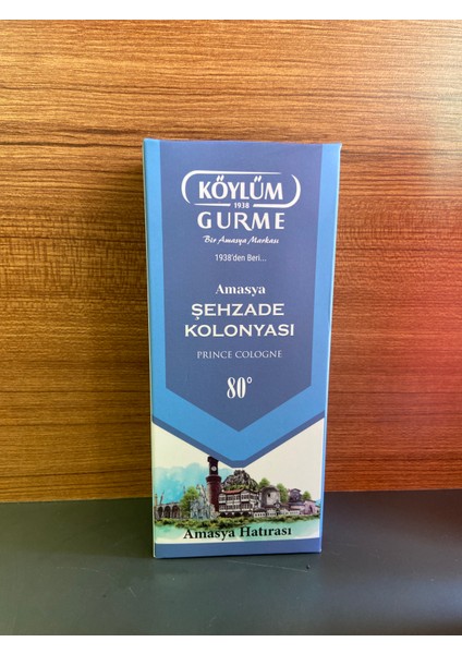 Amasya Şehzade Kolonyası 80 Derece 200 ml