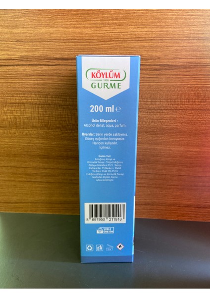Amasya Şehzade Kolonyası 80 Derece 200 ml fiyatları