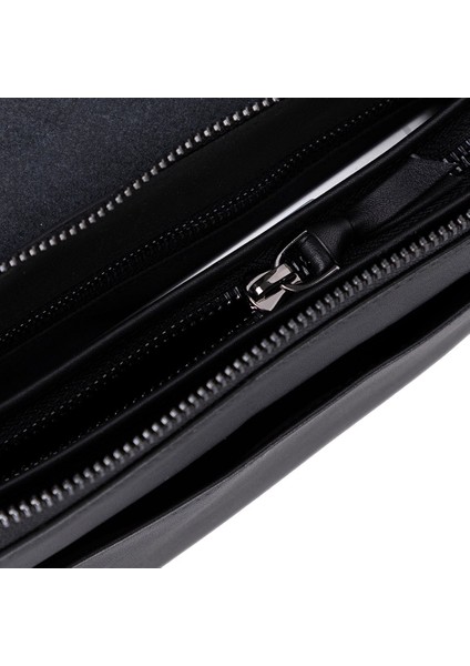 Prestige Hakiki Deri, El Yapımı, Telefon Bölmeli, Erkek El Çantası, Kömür Siyah indirimleri