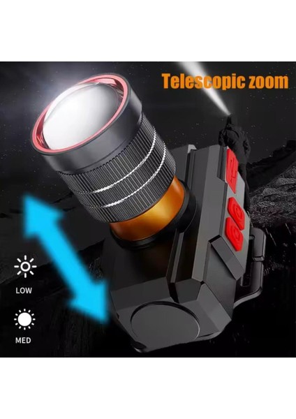 Şarj Edilebilir Kafa Lambası - Wison - 1500 Lümen - 15 Watt WS-2035 modelleri