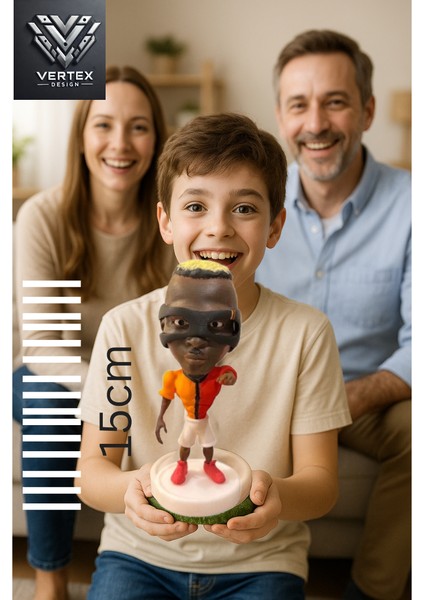 Osimhen 3D Futbolcu Taraftar Biblo Figür 15cm Erkek Gẩlẩtẩsẩrẩy Hediyelik Oyuncak Sarı Kırmızı Aslan fiyatları