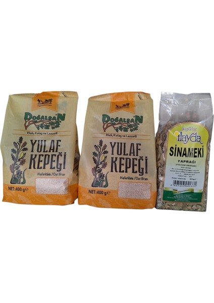 Yulaf Kepeği 400 gr x 2 Adet + Sinameki Yaprak 60 gr