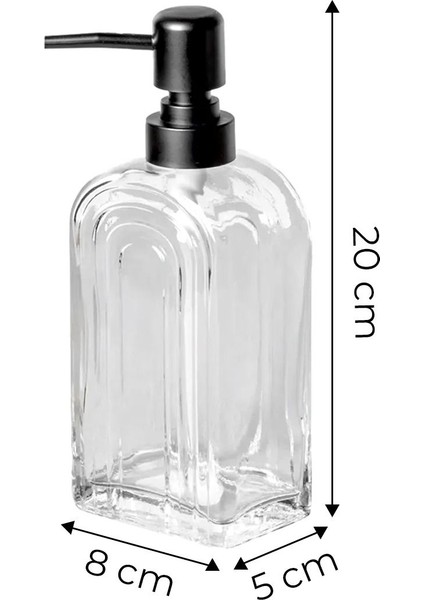 Iskandinavia Çizgili Cam Sıvı Sabunluk 380 ml fiyatları