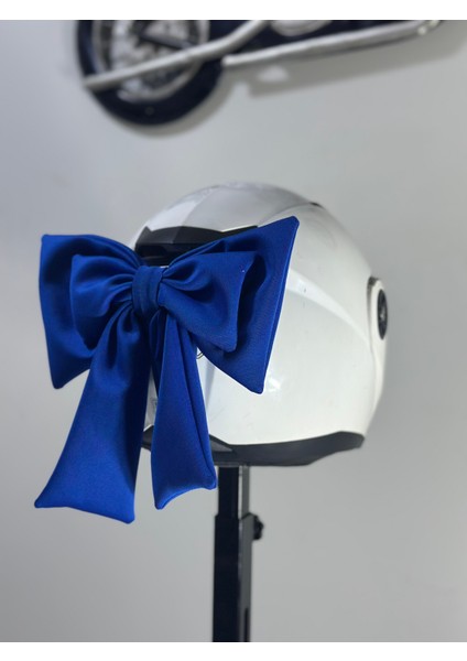 Motor & Motosiklet Mavi Çift Fiyonk Kask Aksesuarı Kask Dış Aksesuar fırsatları