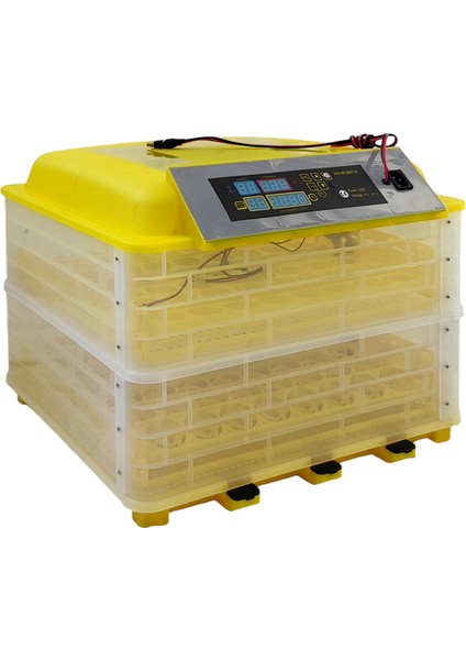 Altın Kululçka 112 Lik Otomatik Kuluçka Makinesi Çift Güç 220/12 Volt