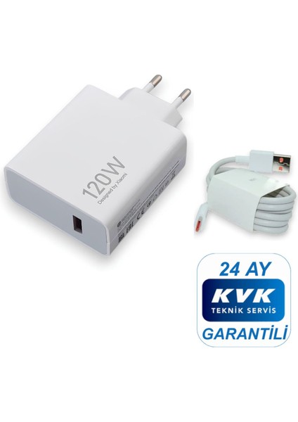 Xiaomi 120W (Watt) Typ-C Hızlı Şarj Aleti Adaptörü Kablo Seti ( Kvk Teknik Servis Garantili ) indirimleri