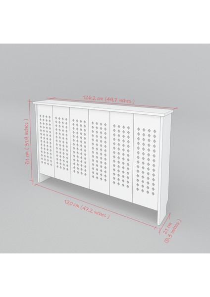 Kalorifer Petek Kaplama Dresuar ( 120 cm ) Petek Önü Dresuar BPKM003