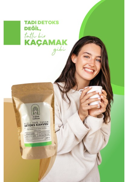 | Hızlı Yağ Yakan Detoks Kahvesi, Yeşil Kahve Çekirdekli, Gün Boyu Enerji, Bitkisel Diyet Kahve (1 Aylık) 250gr fiyatları