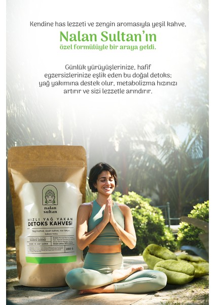 | Hızlı Yağ Yakan Detoks Kahvesi, Yeşil Kahve Çekirdekli, Gün Boyu Enerji, Bitkisel Diyet Kahve (1 Aylık) 250gr fırsatları