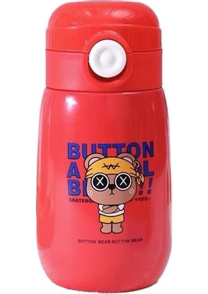 Sevimli Ayı Su Bardağı Termos Bardak Saplı Cep Bardak (Yurt Dışından)