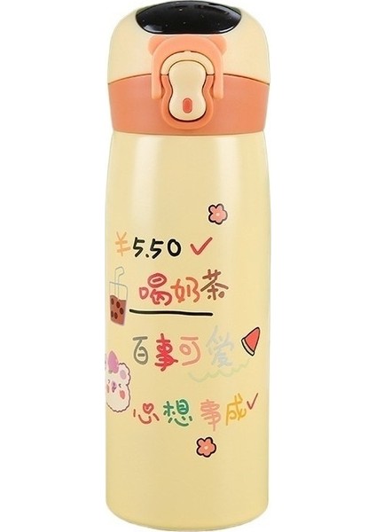 Akıllı Saman Termos Bardak Gıda Sınıfı Büyük Kapasiteli Öğrenci Su Bardağı (Yurt Dışından)